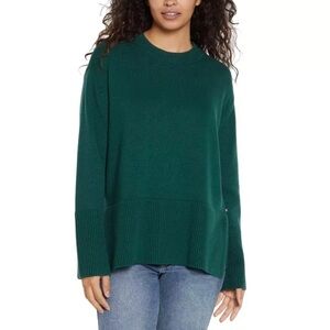 Gap 100% Cotton Green Crew Neck Sweater, Size Large